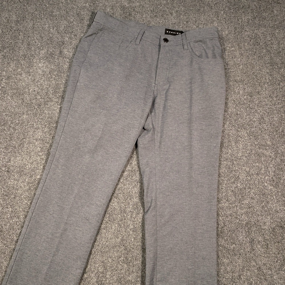Dunning Golf Everbest Heather Gray Performance Athletic Active Pants‎ Mens 32x30